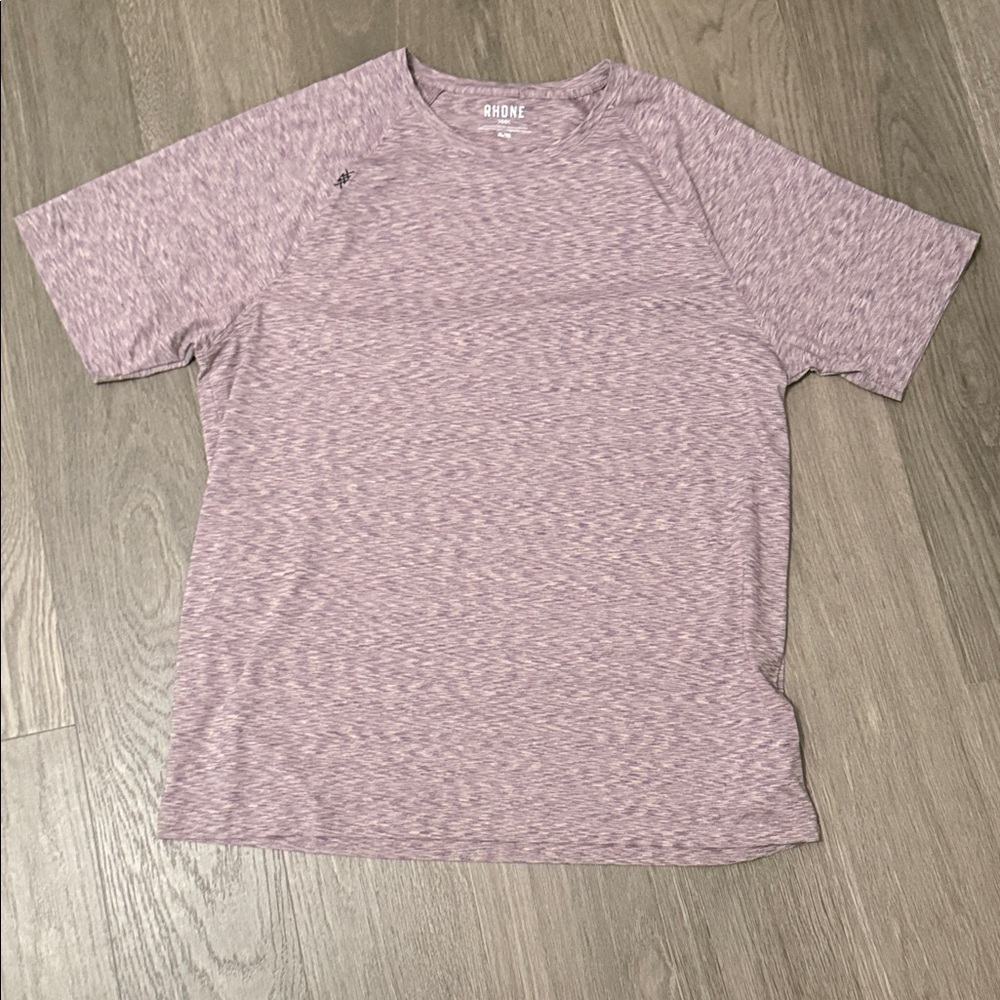RHONE Men's Heathered Light Purple Reign Performance Tee